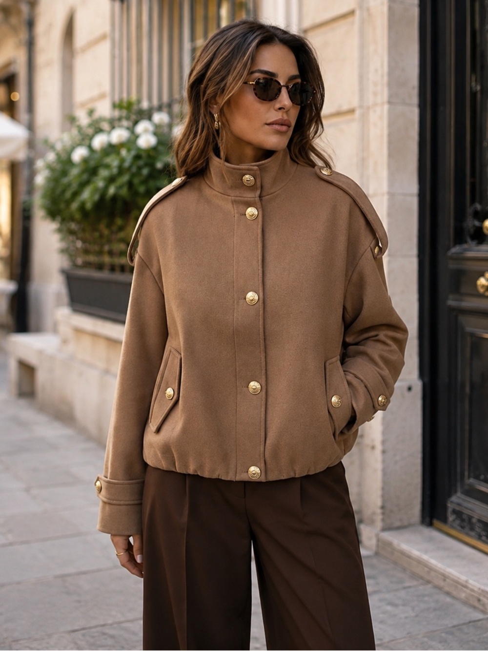 Handpicked in Paris 🇫🇷 Parisian Military-Inspired Jacket – Chic & Timeless 🇫🇷